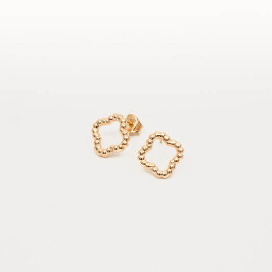 Creo Marbles Petit - Gold earrings