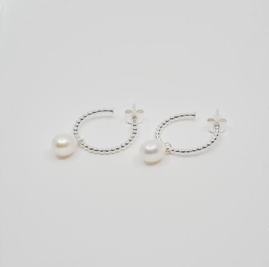 Drops of colour - earrings silver