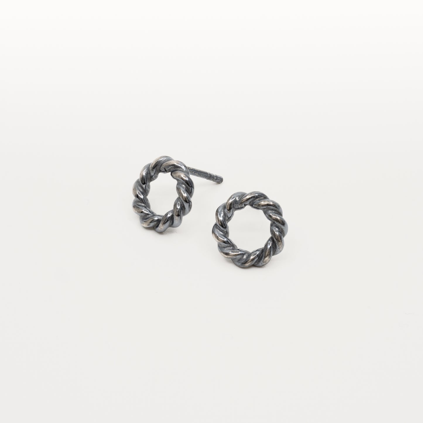 Twist Earrings Circle - Oxid