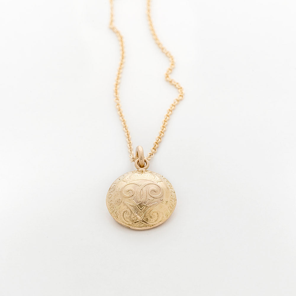 Coin gold pendant - 1-öring
