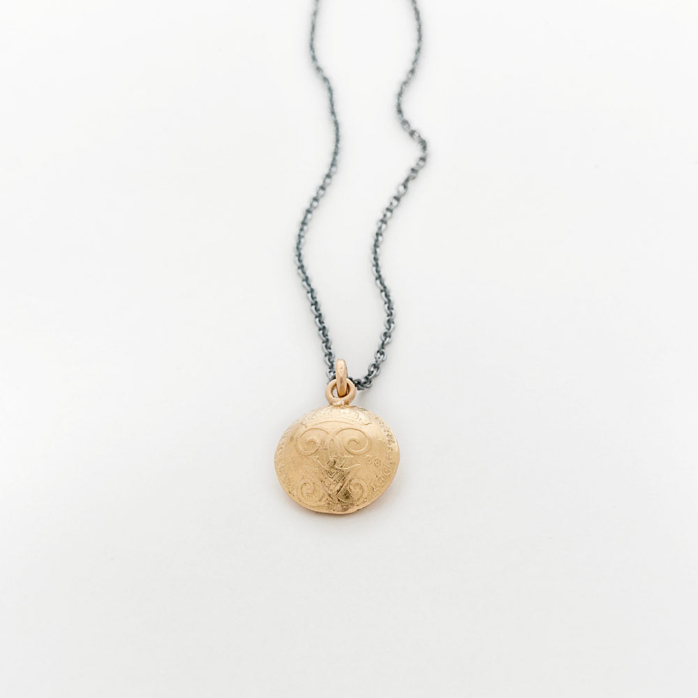 Coin gold pendant - 1-öring