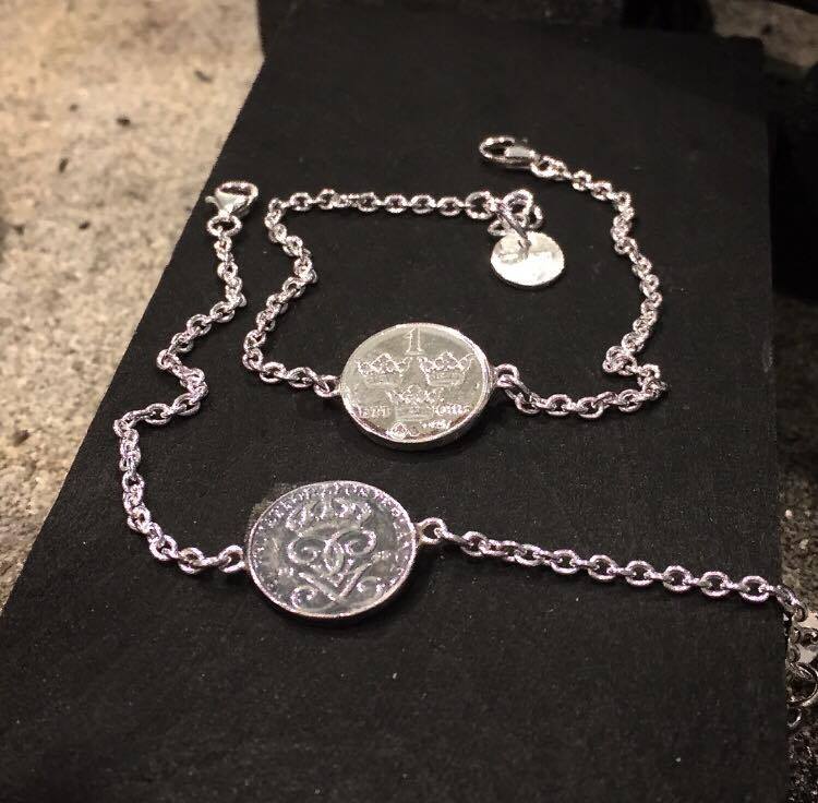 Coin oxid bracelet - 1-öring