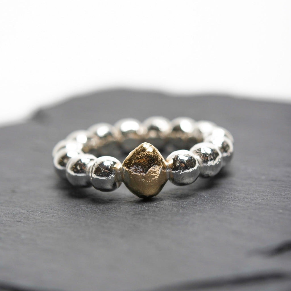 Pure Marbles Ring Gold Nugget