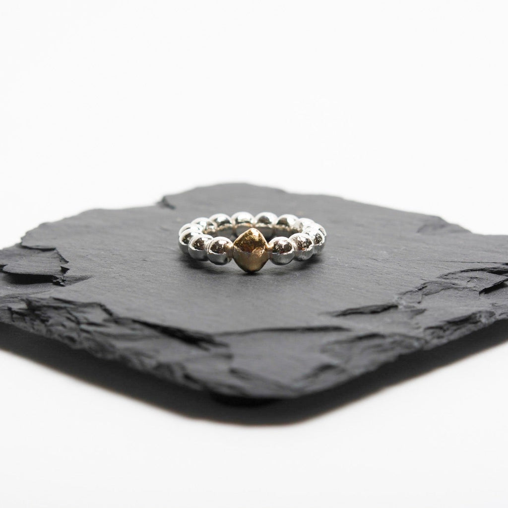Pure Marbles Ring Gold Nugget