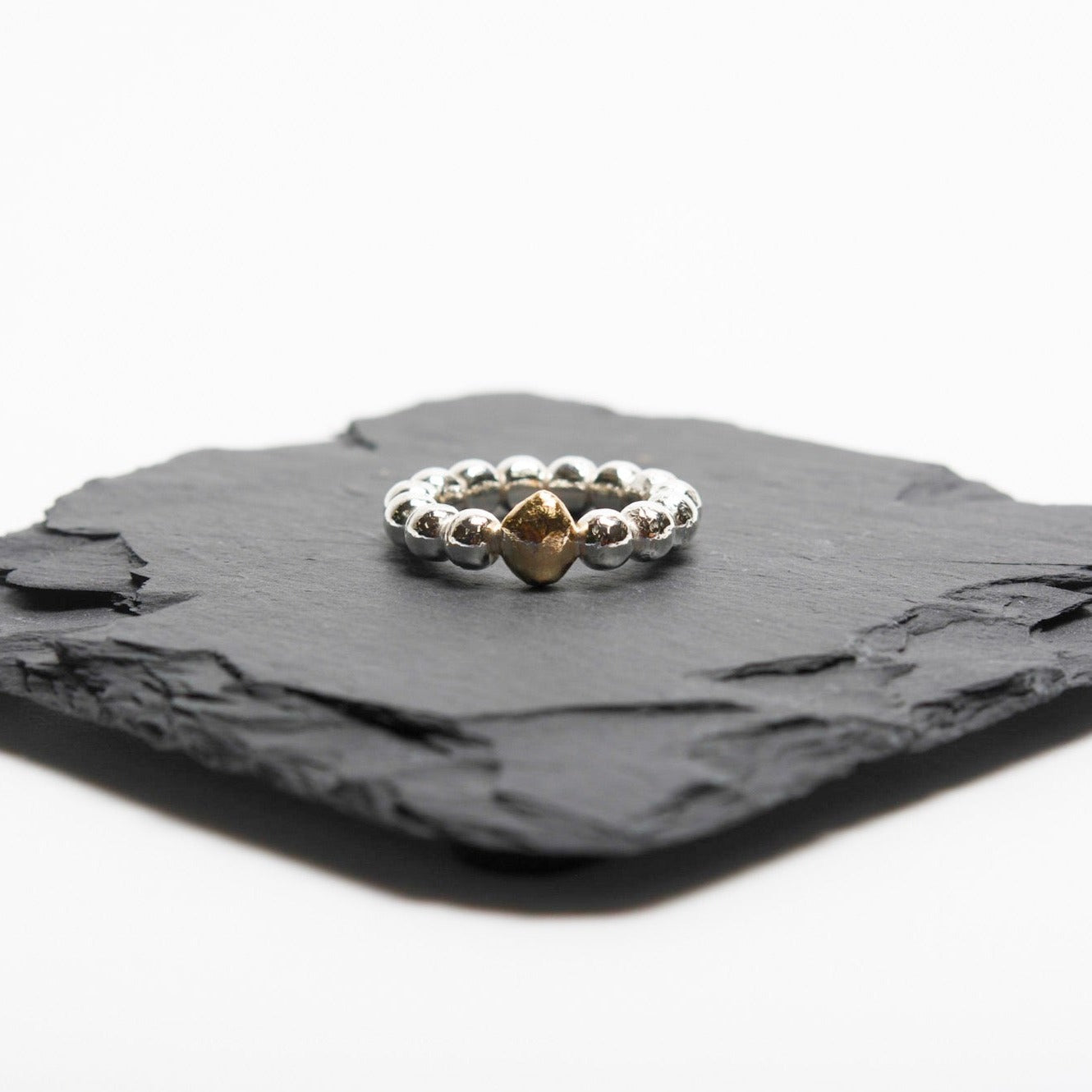Pure Marbles Ring Gold Nugget