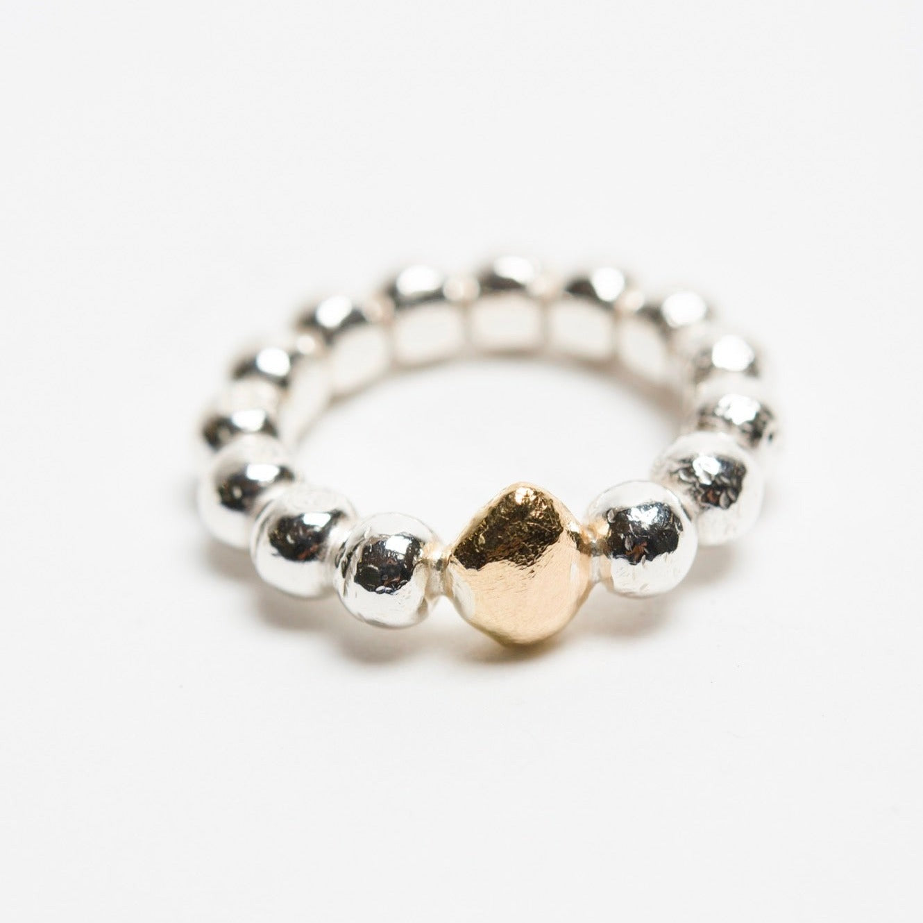 Pure Marbles Ring Gold Nugget