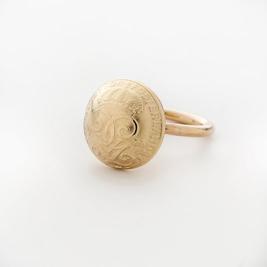Coin gold ring / 2-öring