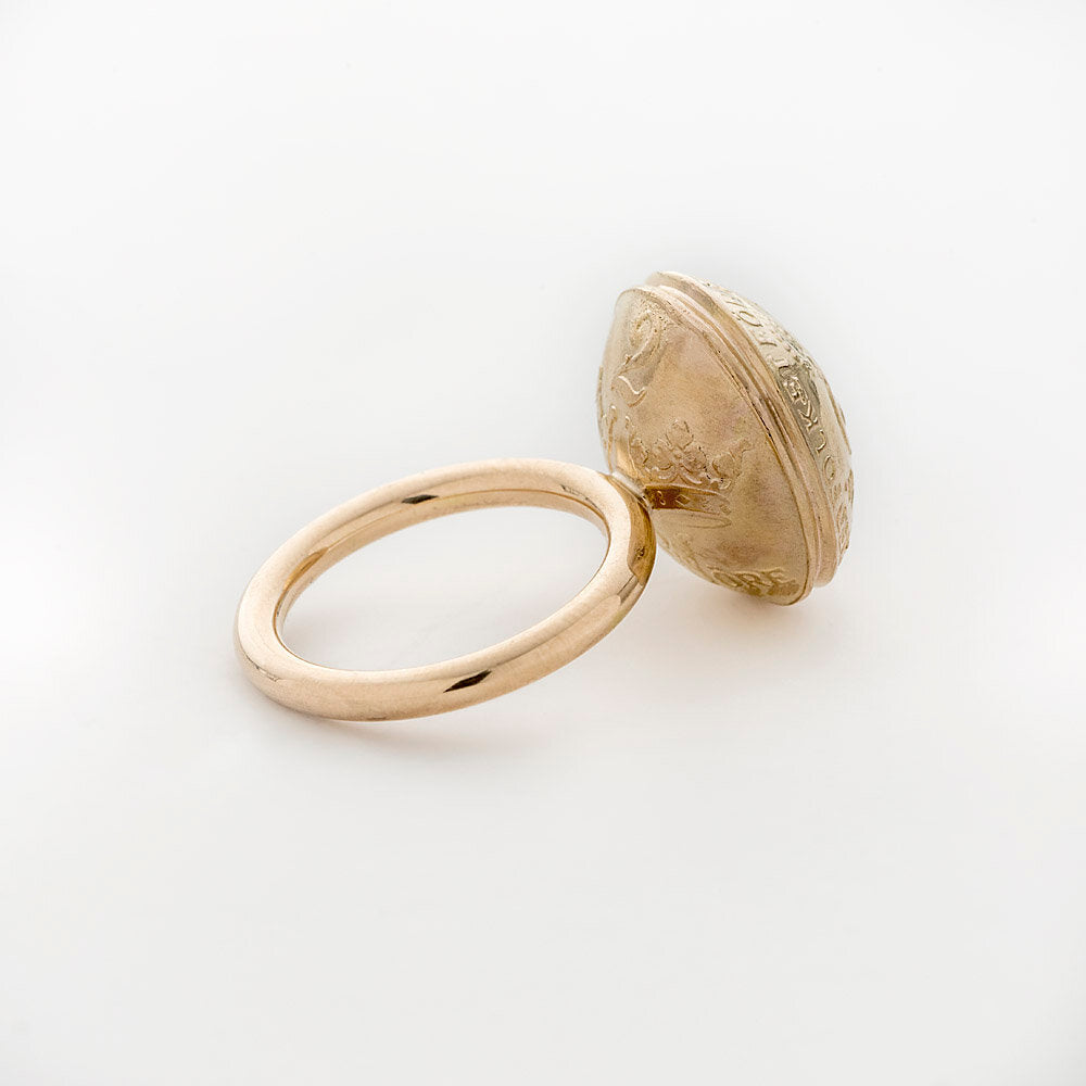 Coin gold ring / 2-öring