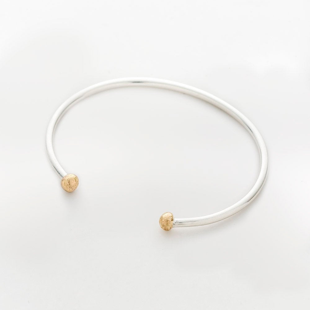Bangle Plain- Gold Dots