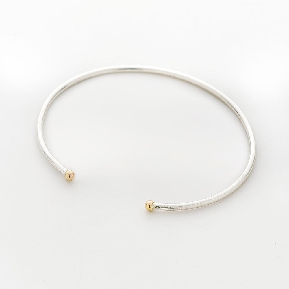 Bangle Plain- Small Gold Dots