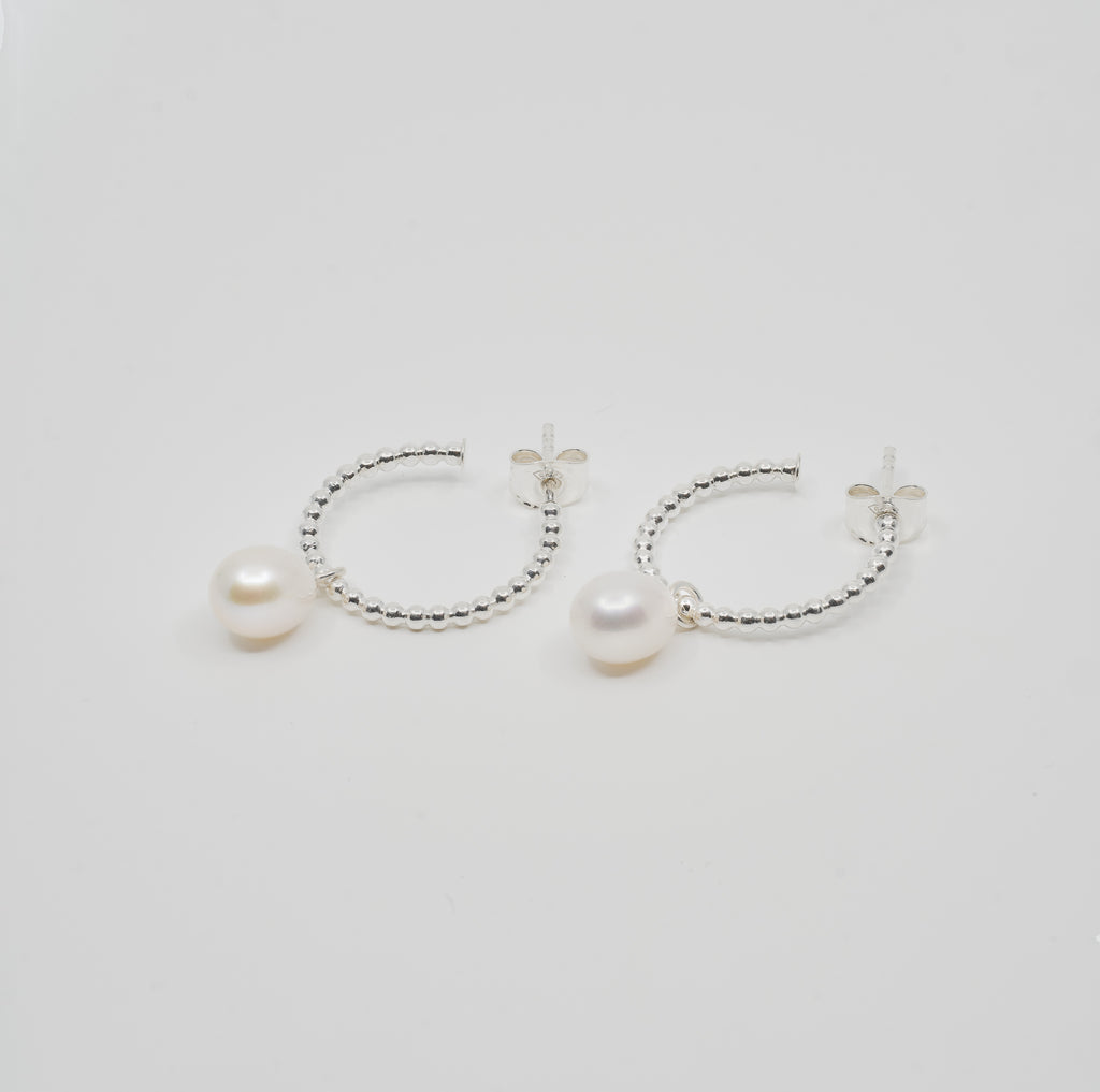 Drops of colour - earrings silver