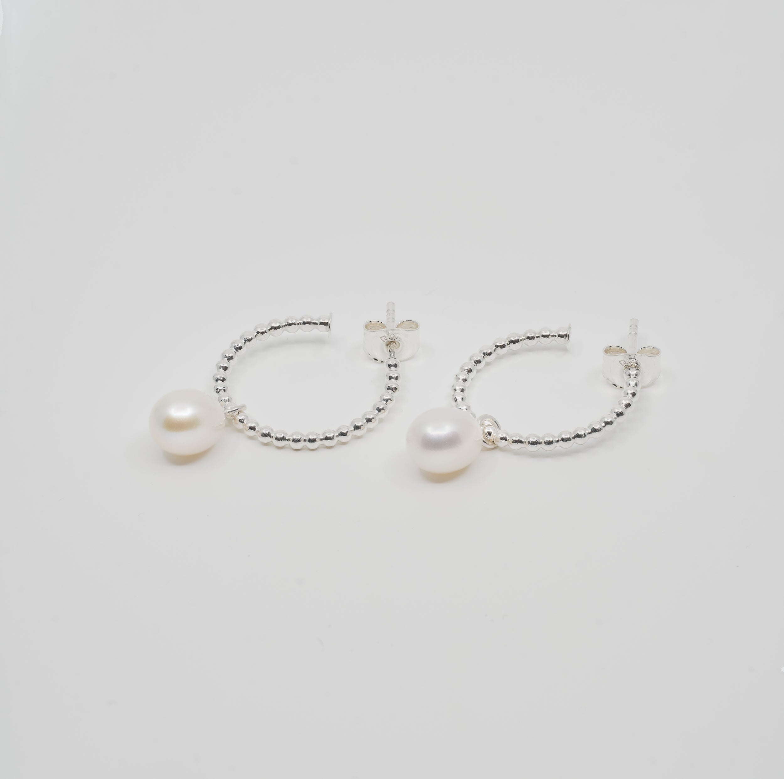 Drops of colour - earrings silver