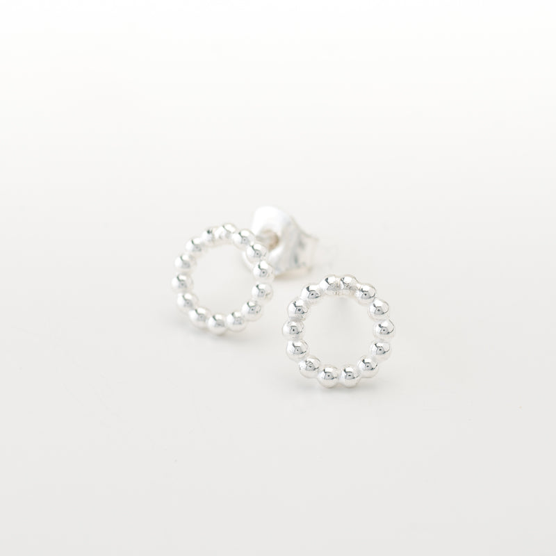 Pure Marbles earrings- Circles Silver